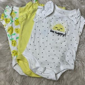 “Lemon Squeeze” Onesie Set. Newborn Bundle